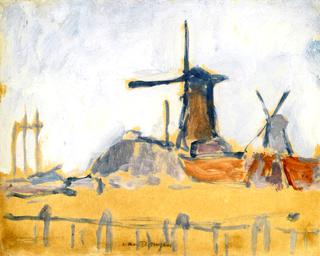 Windmills near Rotterdam