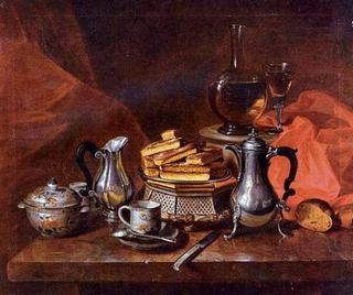 Still Life with Silver and Biscuits