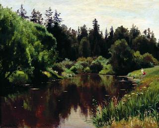 Pond in Pavlovsk
