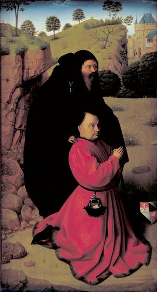 圣安东尼保护下的红衣捐赠者肖像