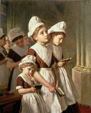 Foundling Girls at Prayer in the Chapel