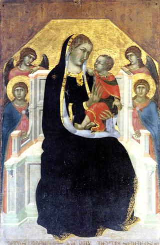 圣母子登基和四个天使
