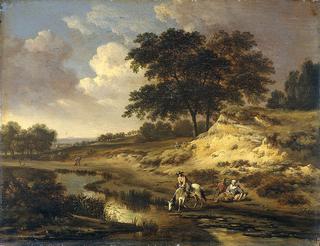 Landscape with a Rider Watering His Horse