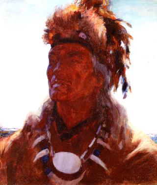 金达酋长的肖像（加拿大印第安）