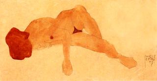 斜躺的女性裸体