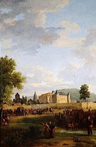 Napoleon Received at Ettlingen by the Prince Electorate of Bade on 1 October 1805