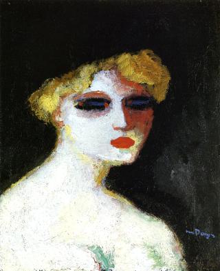 Blond Woman with Small Head
