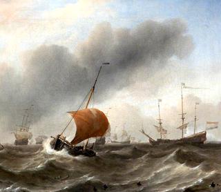 Dutch Shipping in a Heavy Swell
