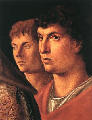 Presentation at the Temple [Detail with possibly a self portrait and a portrait of his brother Gentile]