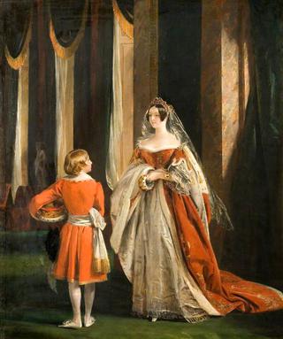 哈里特·伊丽莎白·乔治安娜·莱维森·高尔，萨瑟兰公爵夫人，身着加冕礼服