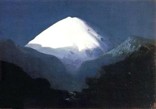 Mount Elbrus in Moonlight
