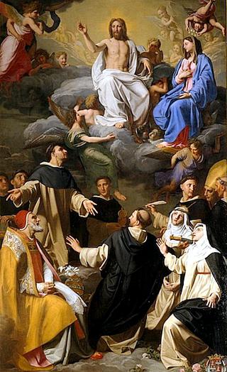 Saint Dominic Presenting the Dominican Order to Christ