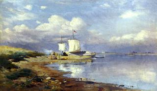 Landscape with Boats