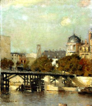 Paris Scene with Bridge