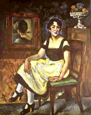Portrait of a Woman with Mirror
