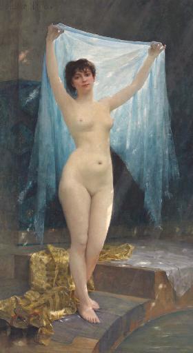 Nude with Veil