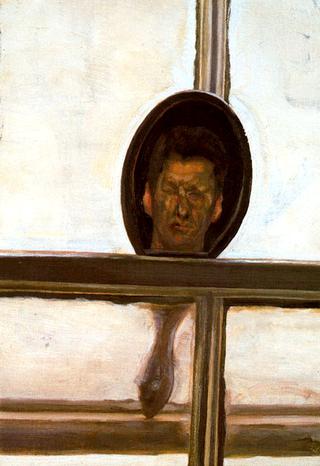 Interior with Hand Mirror (Self Portrait)