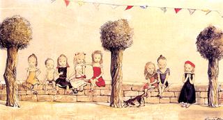 Children on a Wall at Meudon