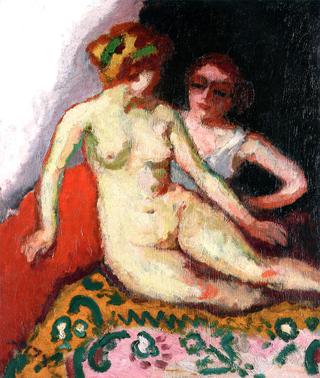 Nude and Woman in a Chemise