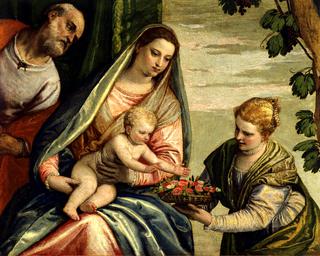 Holy Family with Saint Dorothea