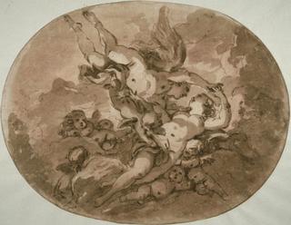 Eros and Psyche, Design for a Ceiling