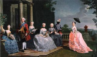 弗雷德里克·查尔斯、施莱斯维格·荷尔斯泰因·桑德堡·普伦公爵及其家人