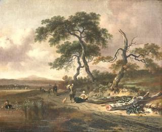 Landscape with a Pedlar and a Woman Resting