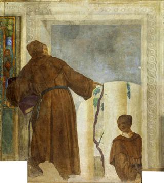 圣塞巴斯蒂亚诺-僧侣和一个黑人男孩