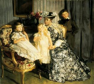 Madame Lucien Simon and Her Children