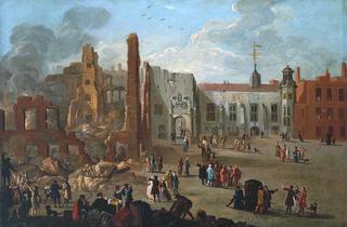 1737年1月4日火灾后的内殿