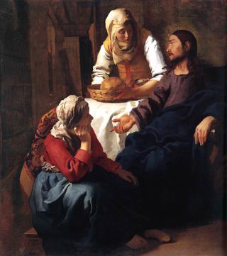 玛莎和玛丽家的基督