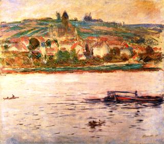 Vetheuil, Barge on the Seine