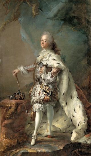 弗雷德里克五世穿着他的涂油长袍