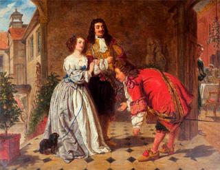 Monsieur Jourdain Receiving His Guests (from Molière's 'Le Bourgeois Gentilhomme')