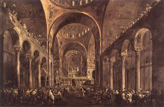 1763年，在圣马可大教堂的人们面前，出现了总督阿尔维斯四世·莫肯尼戈