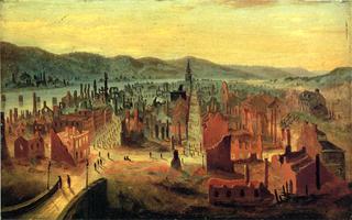火灾后的匹兹堡，1845年，博伊德山