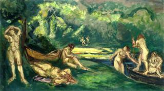 Bathers on the Banks of the River