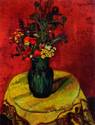 Vase of Flowers on a Table