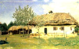 Ukrainian peasant house.