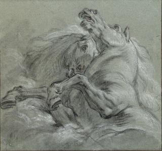 Study of Two Horses for Phaeton's Chariot