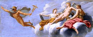 Life of Cupid - Cupid Ordering Mercury to Announce his Power to the Universe (study)