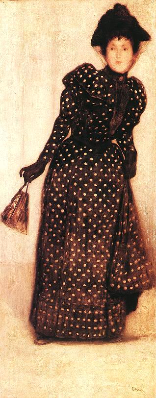 Woman Dressed in Polka Dots Robe