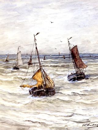 Sailboats on a Choppy Sea