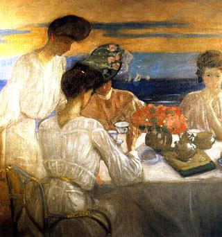 Afternoon tea on the Terrace (from the Hotel Shelburne murals)