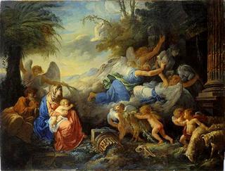 The fall of Idols and the Rest During the Flight into Egypt