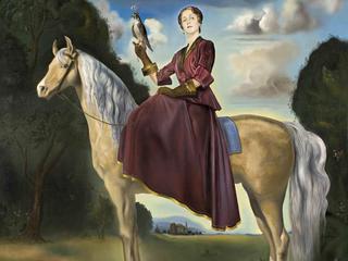 Equestrian Fantasy. Portrait of Lady Dunn