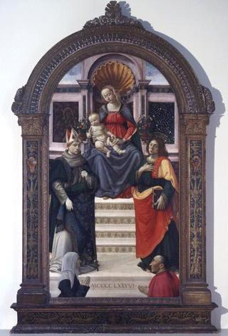 圣母子与图卢兹的圣路易和托马斯和捐赠者