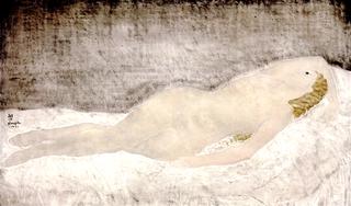 Reclining Nude with Arm Raised