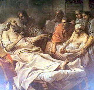 圣奥古斯丁的生命-圣奥古斯丁的死亡（细节）