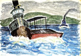 Tugs in Rough Water